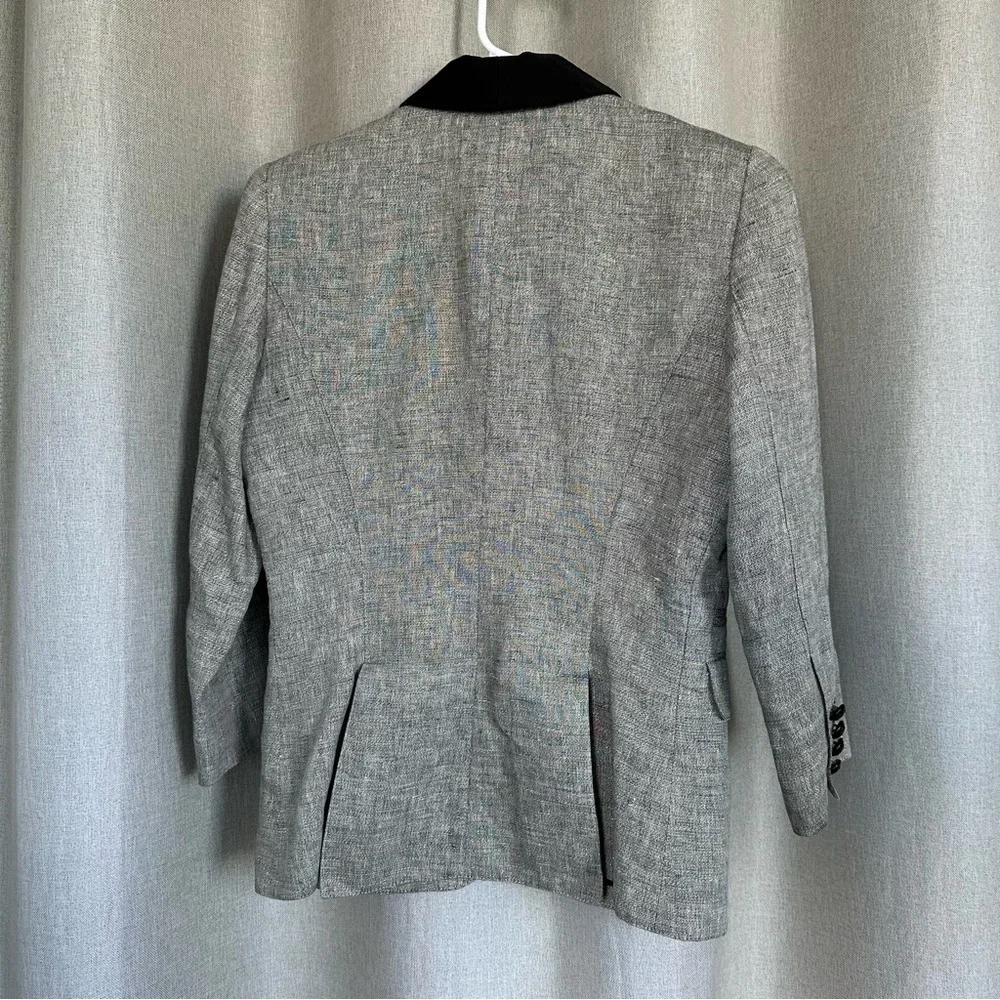 Smythe Gray Blazer with Black Lapel - Picture 3 of 11